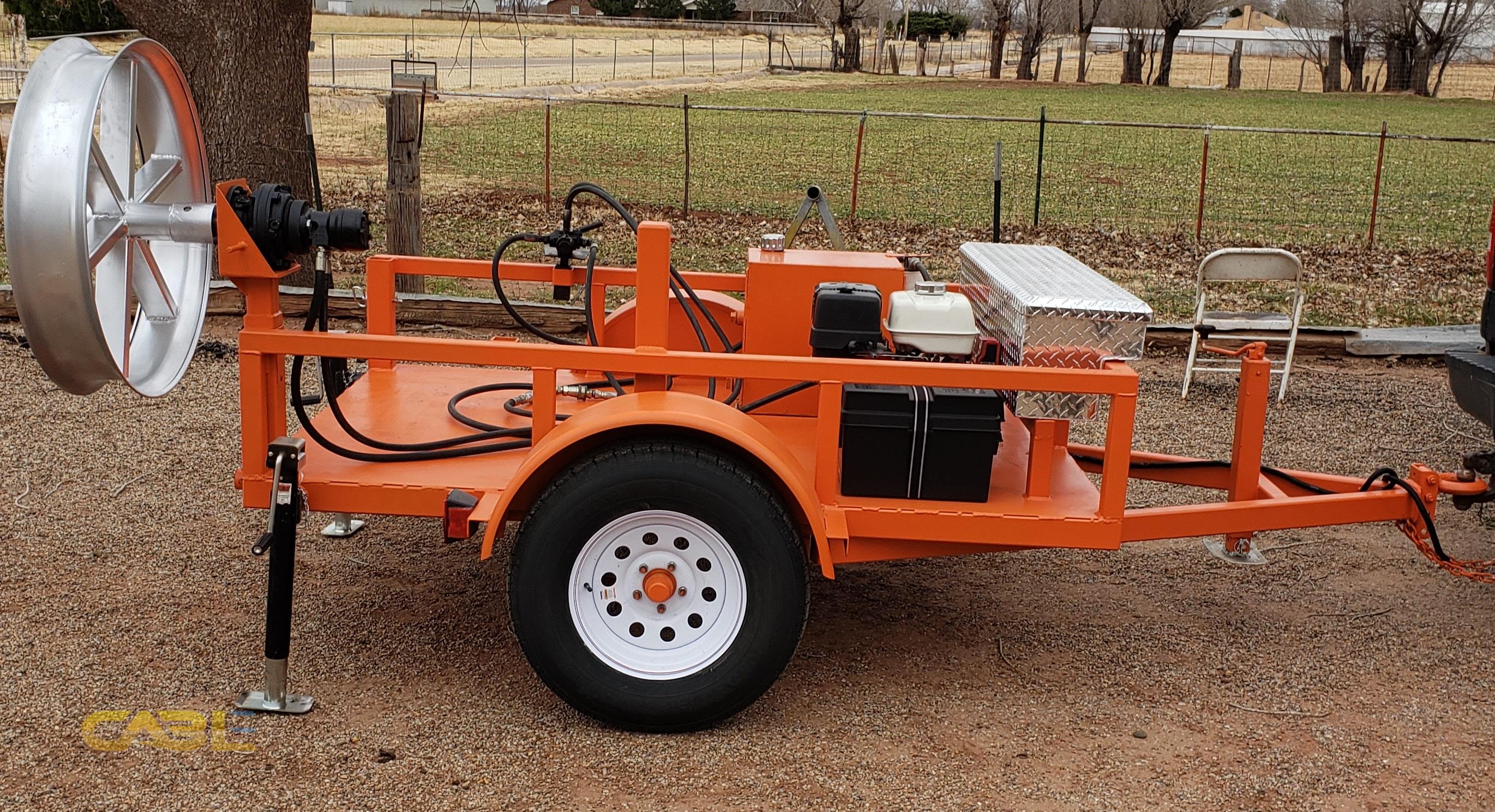 Fiber Cable Pulling Trailer