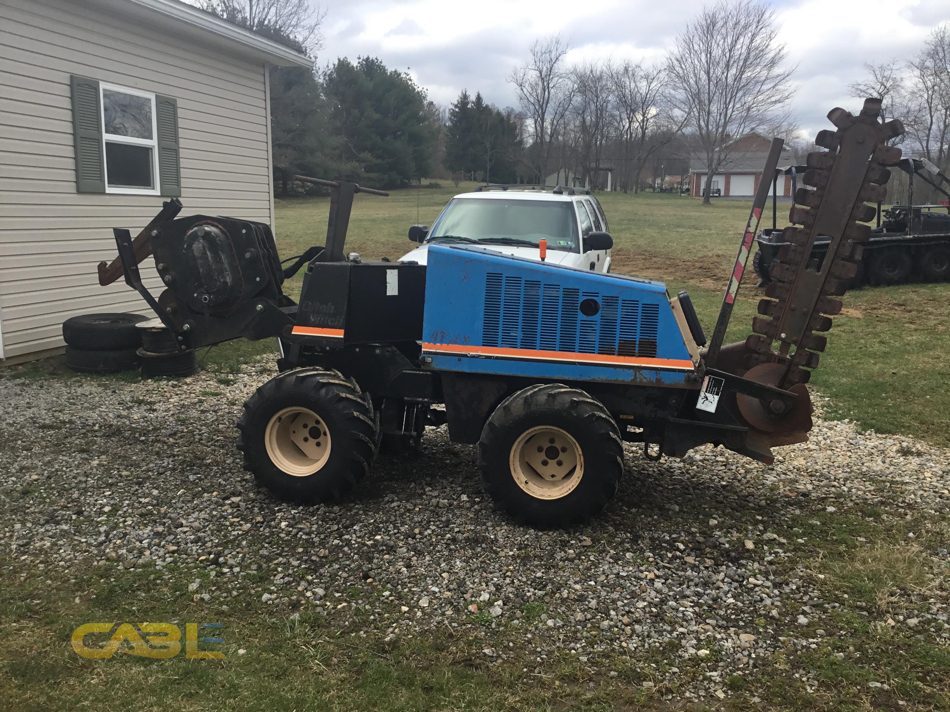 Ditch Witch 410SX Trencher and Trailer