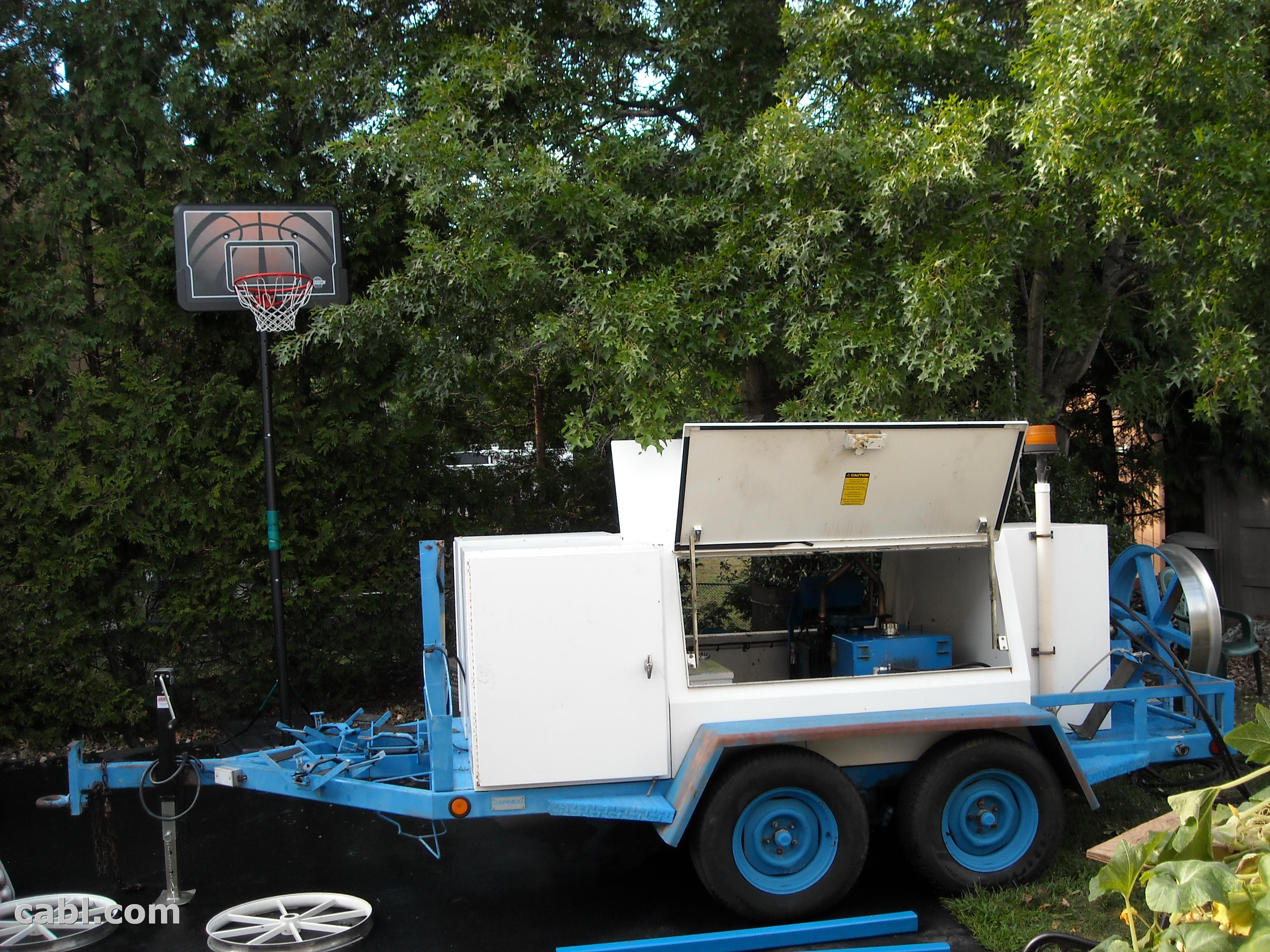 1990 Arnco Capstan winch, Trailer mounted