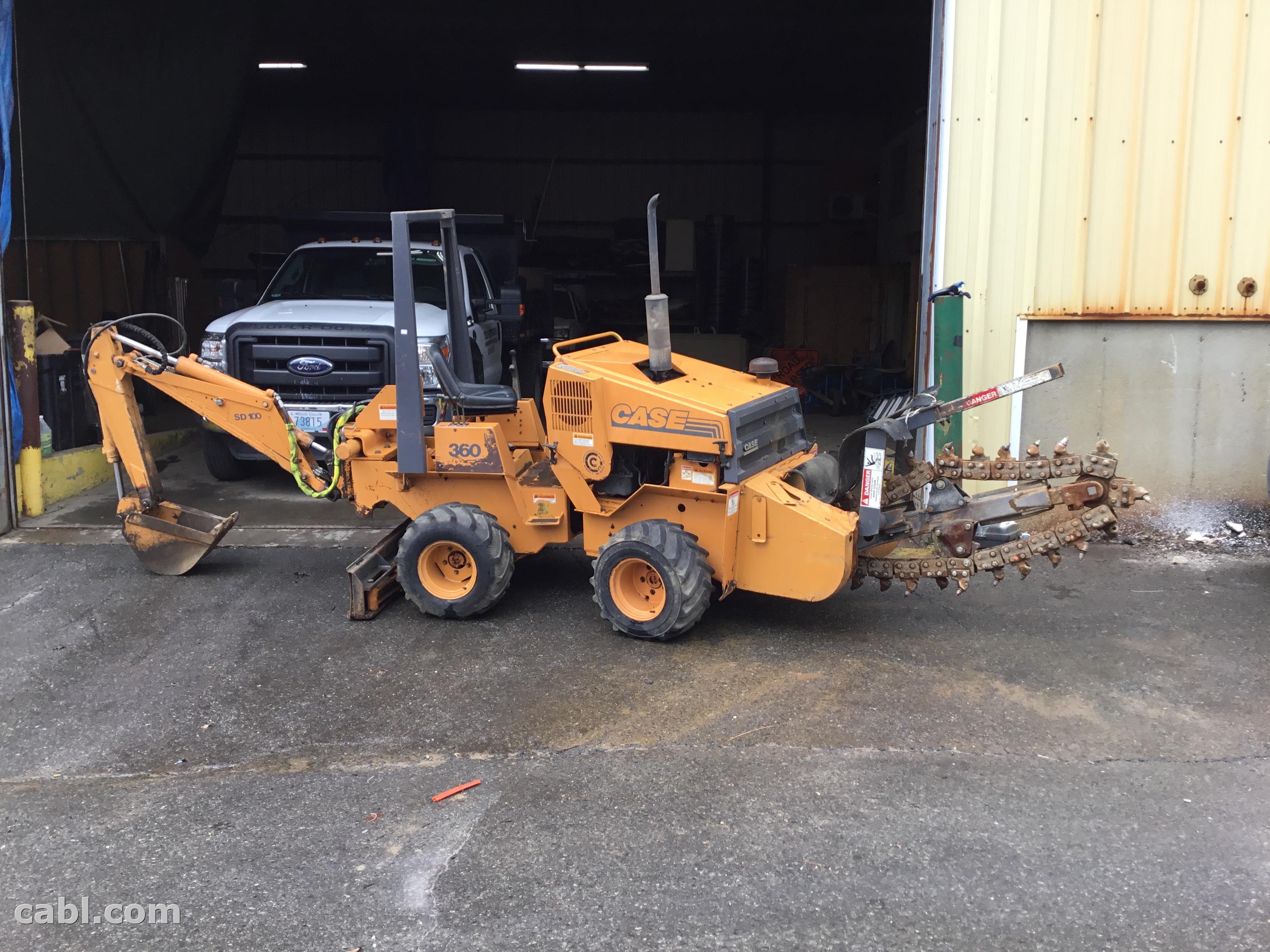 1999 case 360 trencher/back hoe $5000.00