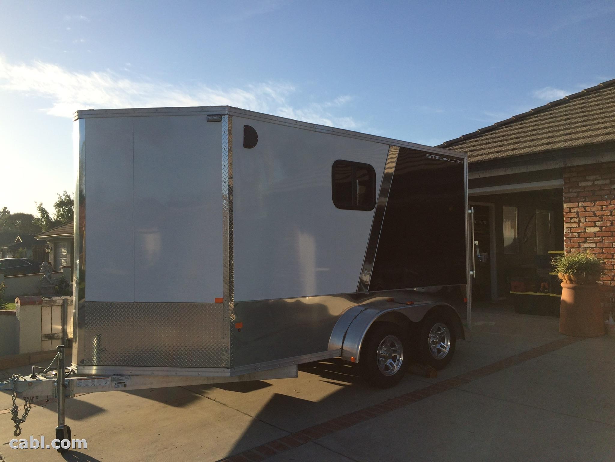 Pictures (2015 aluminum custom built fiber trailer 7X12X7 ft)
