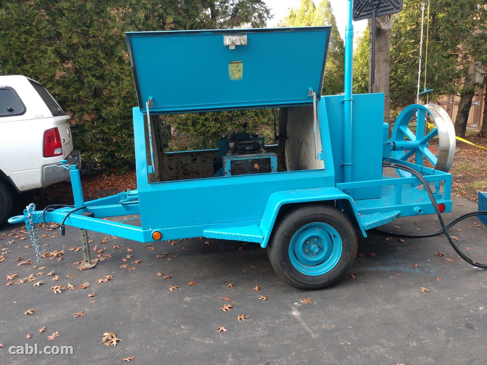 Arnco/Condux capstan winch trailer