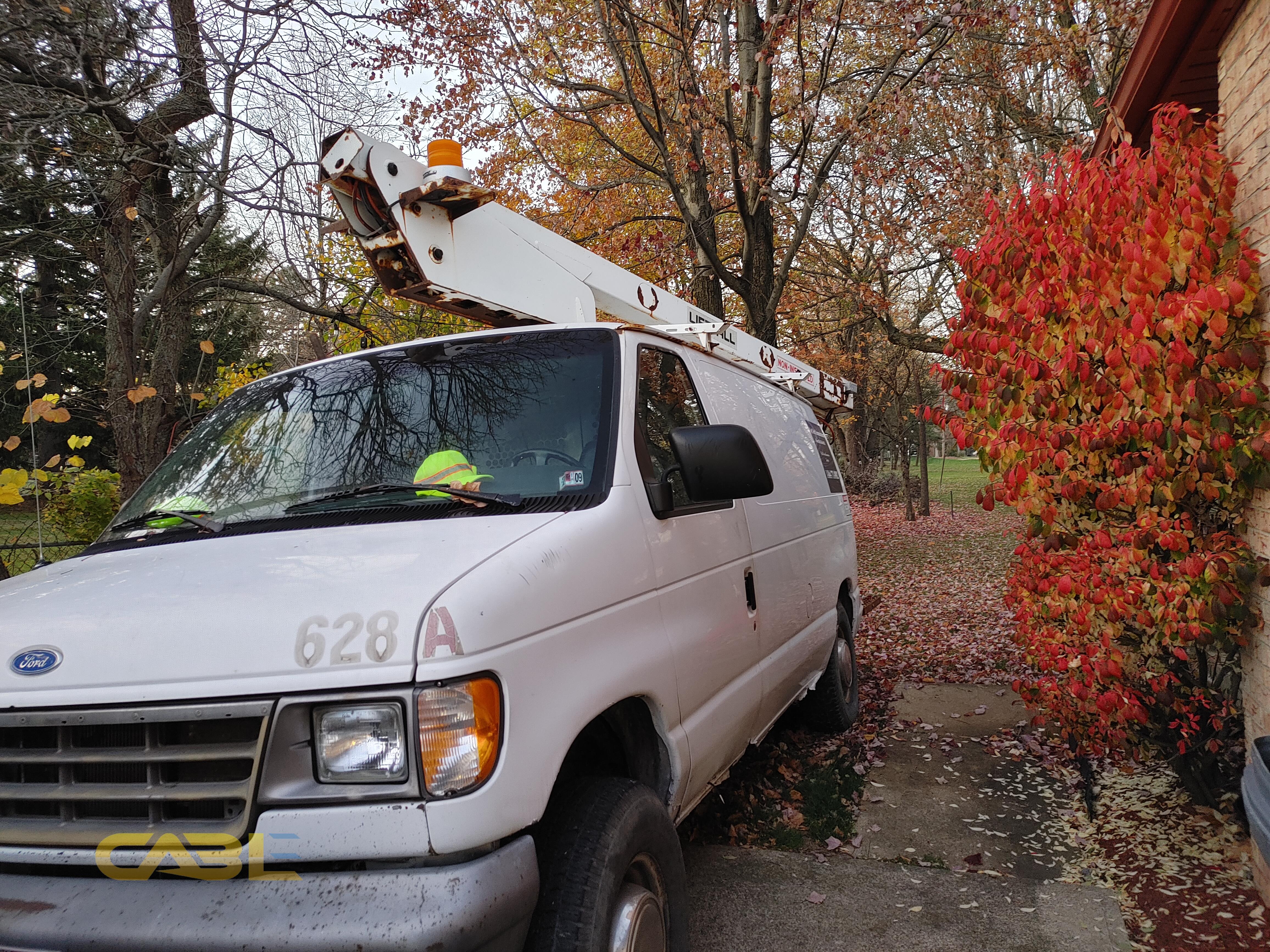 1996 Ford E350 Superduty Bucket Truck Van